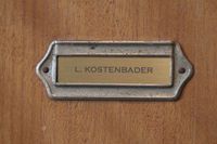 Spindschild Messing L KOSTENBADER 1