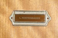 Spindschild Messing L KOSTENBADER 2